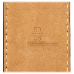 Louis Vuitton Vintage - Damier Ebene Inventeur Belt - Brown Gold - Leather Belt - Luxury High Quality - Avvenice