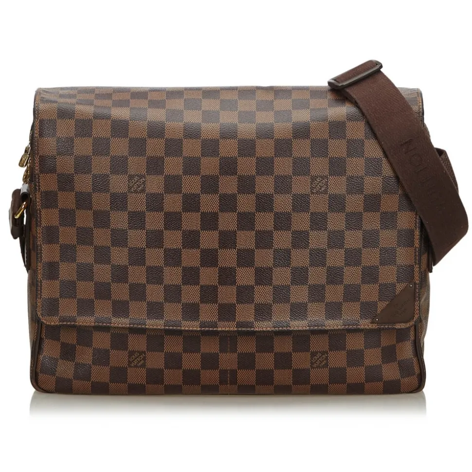 Louis Vuitton Vintage - Damier Ebene Shelton GM Bag - Brown - Damier Canvas and Leather Handbag - Luxury High Quality - Avvenice