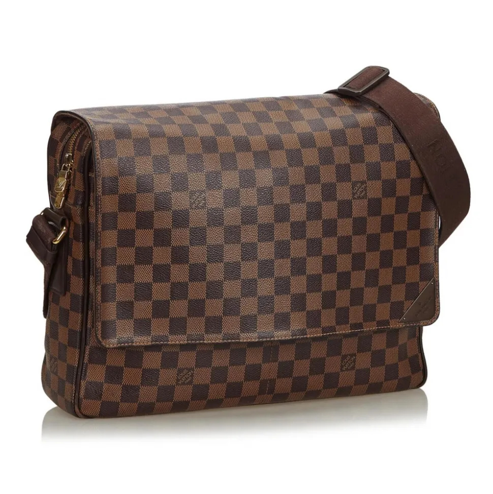 Louis Vuitton Vintage - Damier Ebene Shelton GM Bag - Brown - Damier Canvas and Leather Handbag - Luxury High Quality - Avvenice
