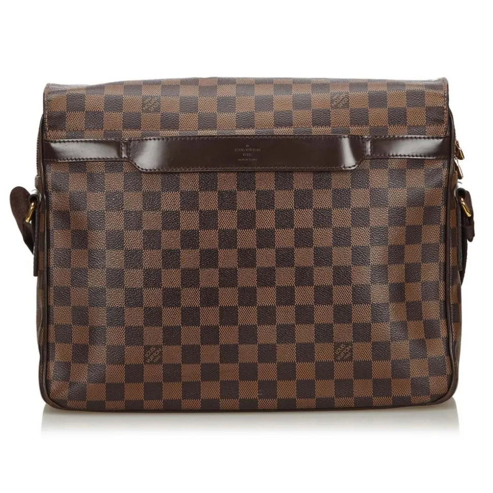 Louis Vuitton Vintage - Damier Ebene Shelton GM Bag - Brown - Damier Canvas and Leather Handbag - Luxury High Quality - Avvenice