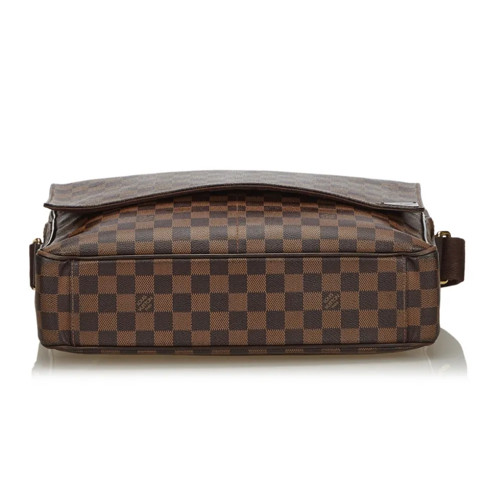 Louis Vuitton Vintage - Damier Ebene Shelton GM Bag - Brown - Damier Canvas and Leather Handbag - Luxury High Quality - Avvenice