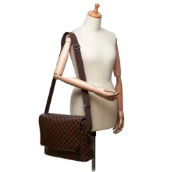 Louis Vuitton Vintage - Damier Ebene Shelton GM Bag - Brown - Damier Canvas and Leather Handbag - Luxury High Quality - Avvenice