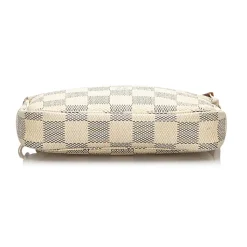 Louis Vuitton Vintage - Damier Azur Mini Pochette Accessoires Pouch - White - Damier Canvas Pouch - Luxury High Quality - Avvenice