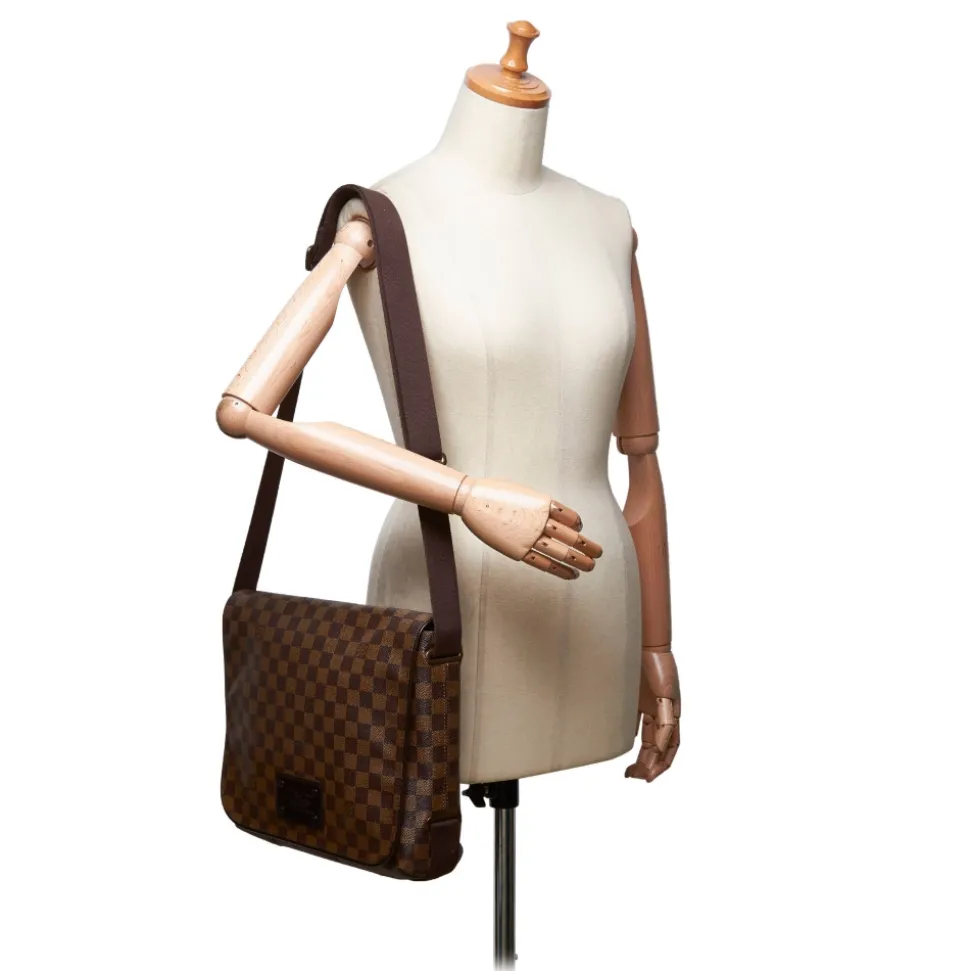 Louis Vuitton Vintage - Damier Ebene Brooklyn MM Bag - Brown - Damier Canvas and Leather Handbag - Luxury High Quality - Avvenice