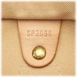 Louis Vuitton Vintage - Damier Azur Speedy 25 Bag - White - Damier Canvas and Vachetta Leather Handbag - Luxury High Quality - Avvenice