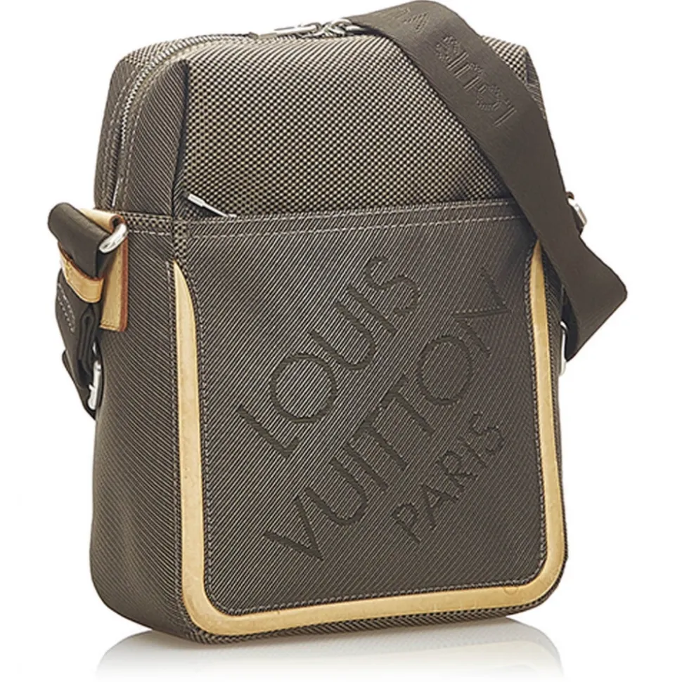 Louis Vuitton Vintage - Damier Geant Citadin - Brown - Fabric Canvas and Calf Leather Crossbody Bag - Luxury High Quality - Avvenice