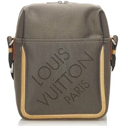 Louis Vuitton Vintage - Damier Geant Citadin - Brown - Fabric Canvas and Calf Leather Crossbody Bag - Luxury High Quality - Avvenice