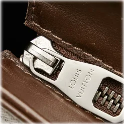 Louis Vuitton Vintage - Damier Infini Tadao - Dark Brown - Calf Leather Satchel - Luxury High Quality - Avvenice