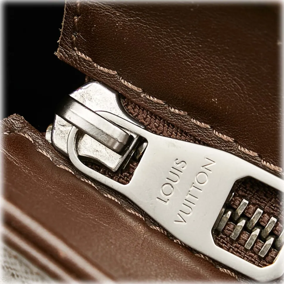 Louis Vuitton Vintage - Damier Infini Tadao - Dark Brown - Calf Leather Satchel - Luxury High Quality - Avvenice