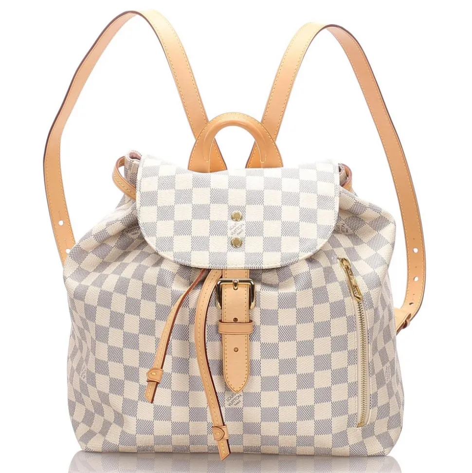 Louis Vuitton Vintage - Damier Azur Sperone Backpack - White - Leather Backpack - Luxury High Quality - Avvenice