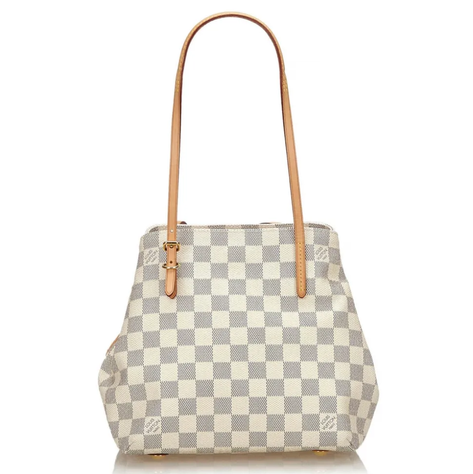Louis Vuitton Vintage - Damier Azur Cabas Adventure PM Bag - White Ivory Blue - Damier Leather Handbag - Luxury High Quality - Avvenice