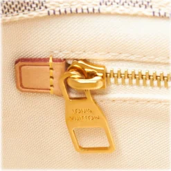 Louis Vuitton Vintage - Damier Azur Cabas Adventure PM Bag - White Ivory Blue - Damier Leather Handbag - Luxury High Quality - Avvenice