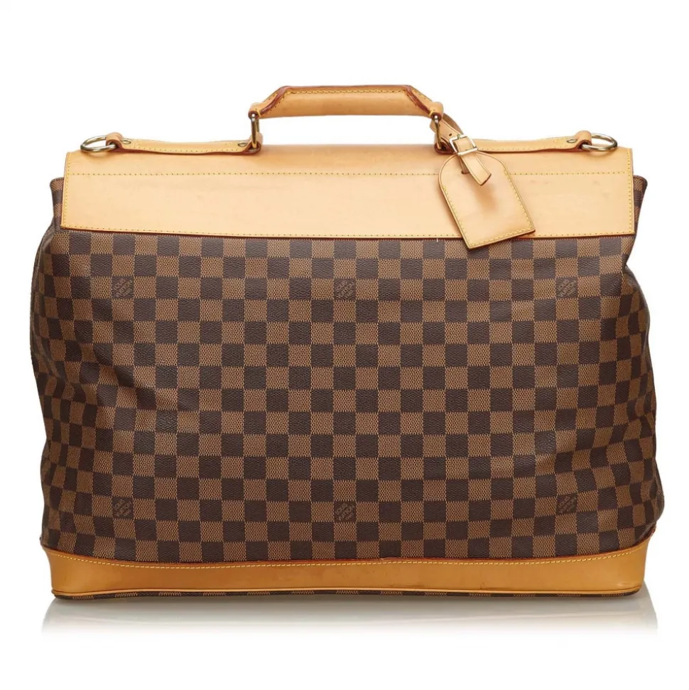 Louis Vuitton Vintage - Damier Ebene Clipper Bag - Brown - Damier Canvas and Leather Handbag - Luxury High Quality - Avvenice