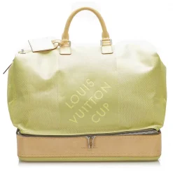 Louis Vuitton Vintage - Damier Geant Southern Bag - Green Brown - Damier Canvas and Leather Travel Bag - Luxury High Quality - Avvenice