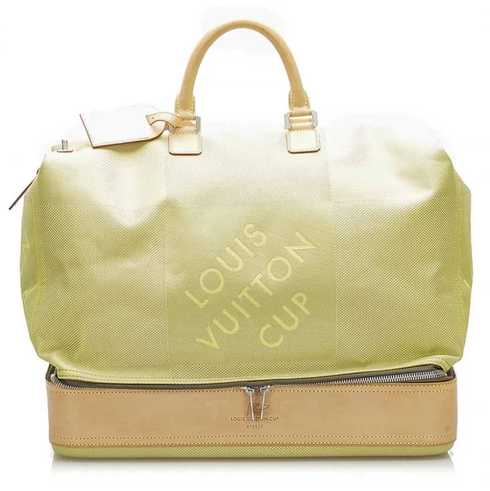 Louis Vuitton Vintage - Damier Geant Southern Bag - Green Brown - Damier Canvas and Leather Travel Bag - Luxury High Quality - Avvenice