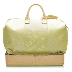 Louis Vuitton Vintage - Damier Geant Southern Bag - Green Brown - Damier Canvas and Leather Travel Bag - Luxury High Quality - Avvenice