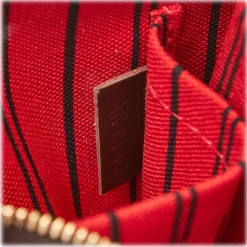 Louis Vuitton Vintage - Damier Ebene Wristlet Bag Pouch - Brown - Damier Canvas and Leather Handbag - Luxury High Quality - Avvenice