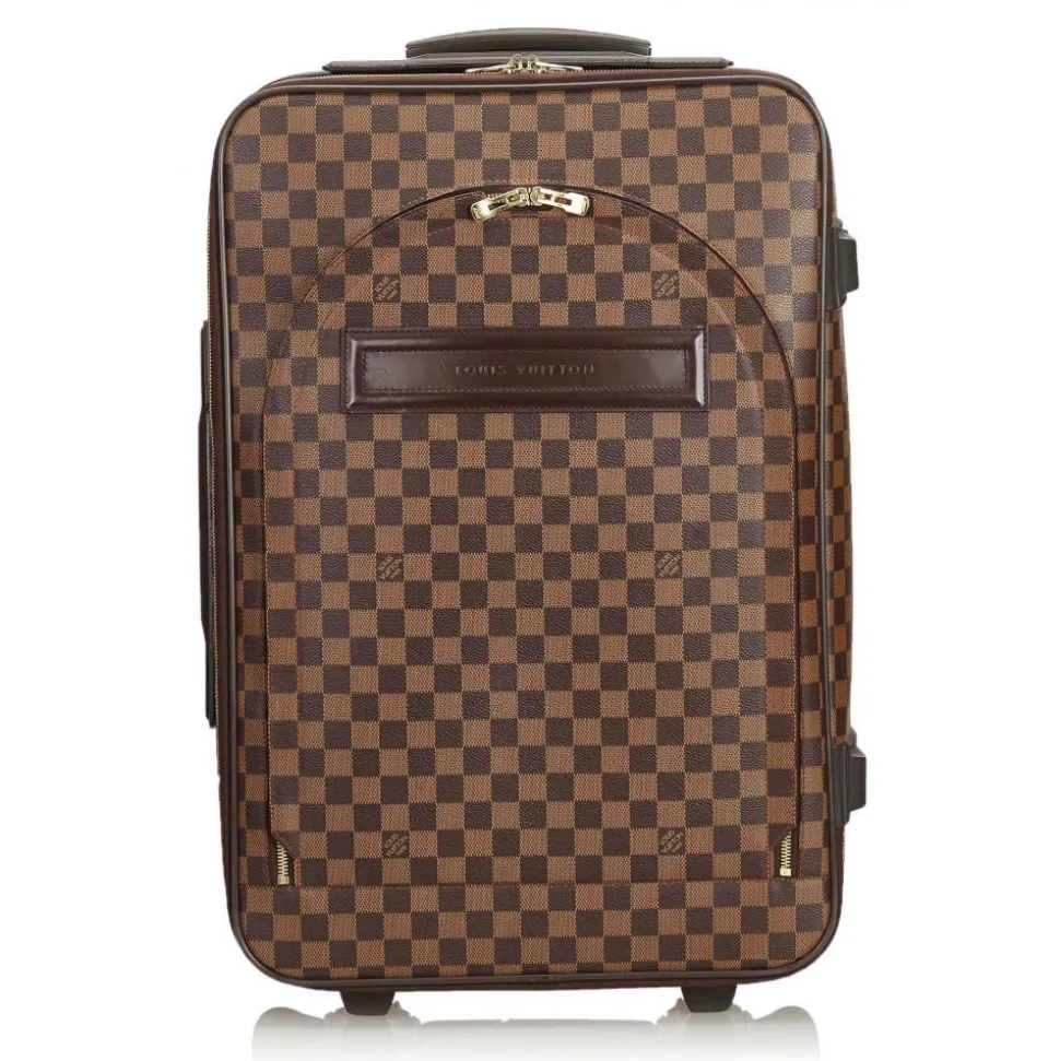 Louis Vuitton Vintage - Damier Ebene Pegase 60 Trolley - Brown - Leather Trolley - Luxury High Quality - Avvenice