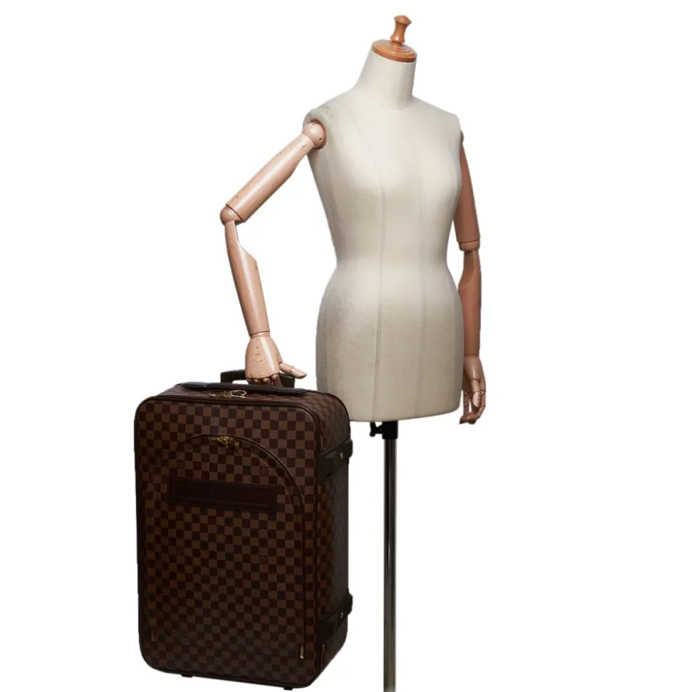 Louis Vuitton Vintage - Damier Ebene Pegase 60 Trolley - Brown - Leather Trolley - Luxury High Quality - Avvenice