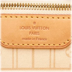 Louis Vuitton Vintage - Damier Azur Neverfull MM Bag - White Ivory Blue - Damier Leather Handbag - Luxury High Quality - Avvenice