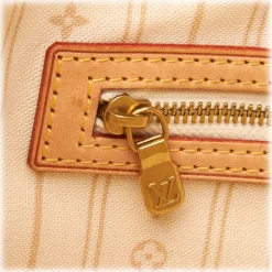 Louis Vuitton Vintage - Damier Azur Neverfull MM Bag - White Ivory Blue - Damier Leather Handbag - Luxury High Quality - Avvenice