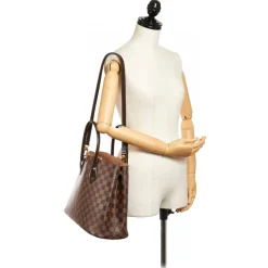 Louis Vuitton Vintage - Damier Ebene Kensington - Brown - Leather Handbag - Luxury High Quality - Avvenice