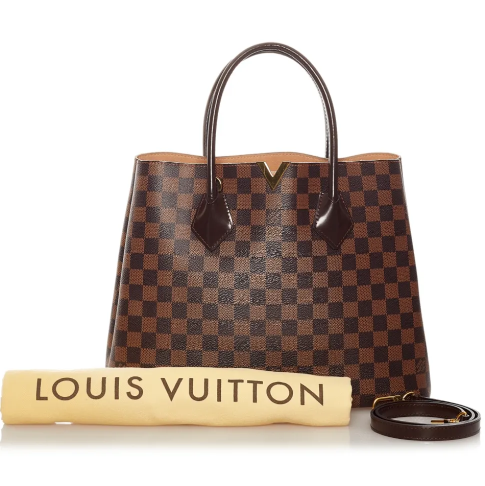 Louis Vuitton Vintage - Damier Ebene Kensington - Brown - Leather Handbag - Luxury High Quality - Avvenice