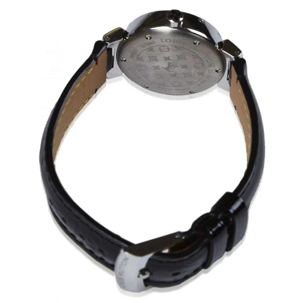 Louis Vuitton Vintage - Diamond Tambour Forever - Silver Black - LV Watch - Luxury High Quality - Avvenice