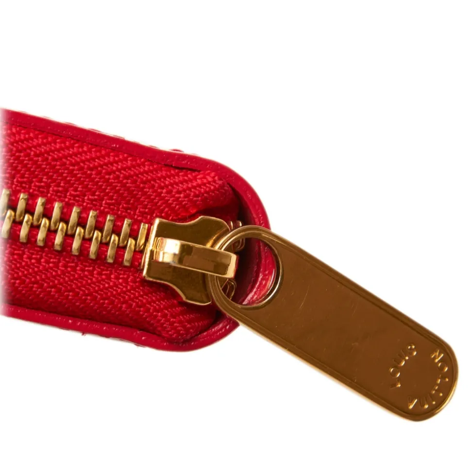 Louis Vuitton Vintage - Dots Infinity Vernis Zippy Wallet - Red White - Leather Wallet - Luxury High Quality - Avvenice