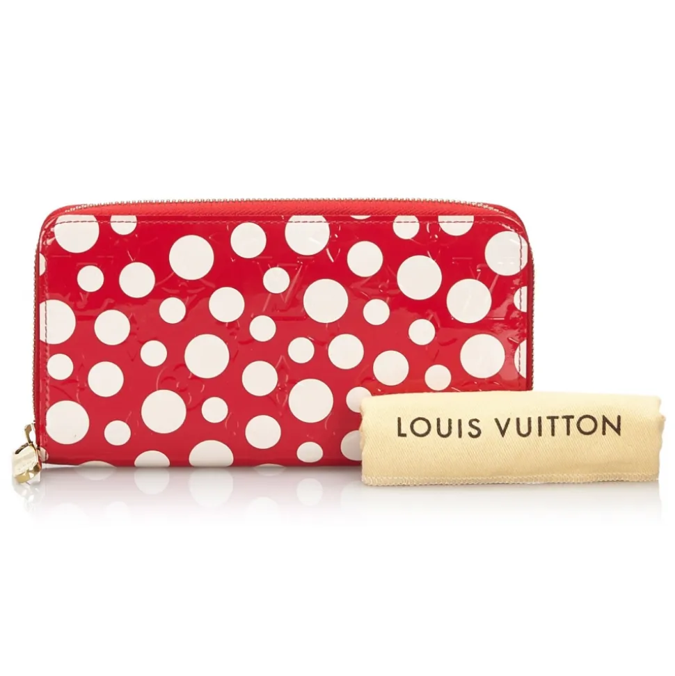 Louis Vuitton Vintage - Dots Infinity Vernis Zippy Wallet - Red White - Leather Wallet - Luxury High Quality - Avvenice