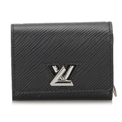 Louis Vuitton Vintage - Epi Twist Compact Wallet - Black - Leather and Epi Leather Wallet - Luxury High Quality - Avvenice