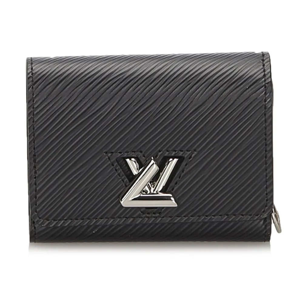 Louis Vuitton Vintage - Epi Twist Compact Wallet - Black - Leather and Epi Leather Wallet - Luxury High Quality - Avvenice