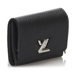 Louis Vuitton Vintage - Epi Twist Compact Wallet - Black - Leather and Epi Leather Wallet - Luxury High Quality - Avvenice