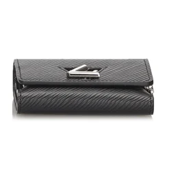Louis Vuitton Vintage - Epi Twist Compact Wallet - Black - Leather and Epi Leather Wallet - Luxury High Quality - Avvenice
