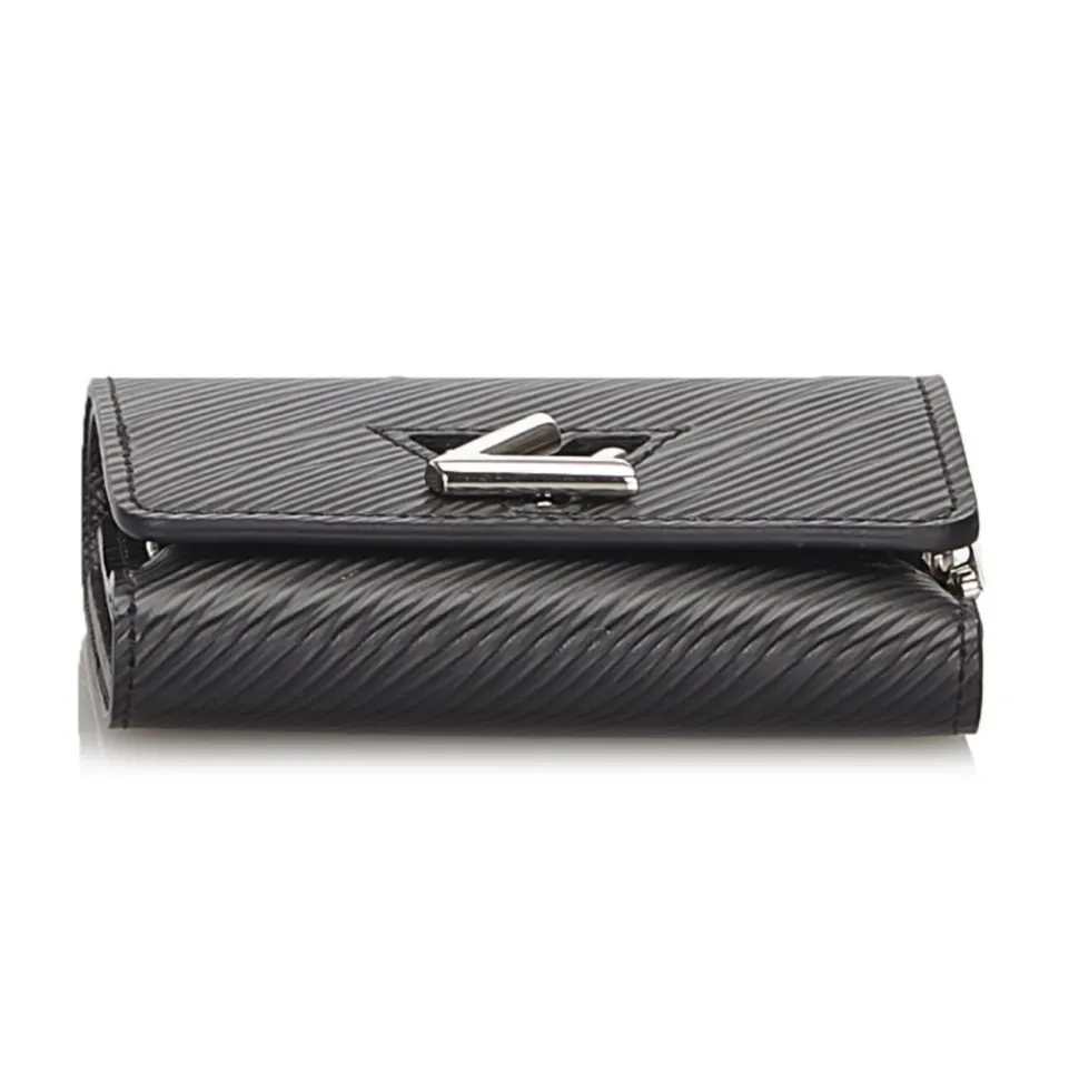 Louis Vuitton Vintage - Epi Twist Compact Wallet - Black - Leather and Epi Leather Wallet - Luxury High Quality - Avvenice
