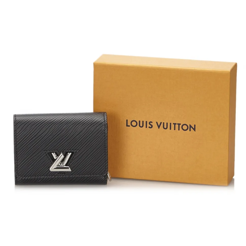 Louis Vuitton Vintage - Epi Twist Compact Wallet - Black - Leather and Epi Leather Wallet - Luxury High Quality - Avvenice
