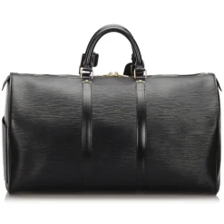 Louis Vuitton Vintage - Epi Keepall 50 Bag - Black - Leather and Epi Leather Handbag - Luxury High Quality - Avvenice