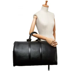 Louis Vuitton Vintage - Epi Keepall 50 Bag - Black - Leather and Epi Leather Handbag - Luxury High Quality - Avvenice
