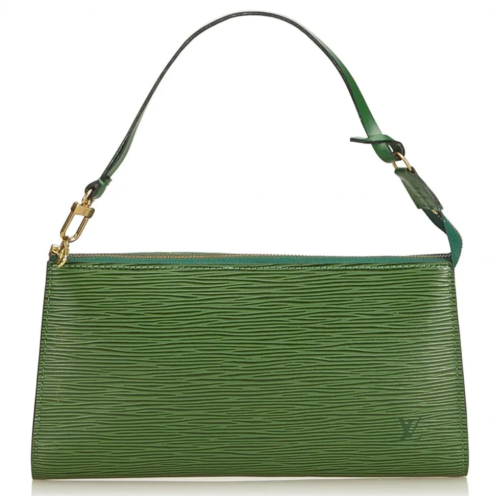Louis Vuitton Vintage - Epi Pochette Accessoires Bag - Green - Leather and Epi Leather Handbag - Luxury High Quality - Avvenice