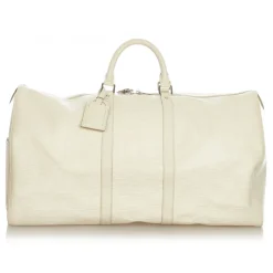 Louis Vuitton Vintage - Epi Keepall 55 - White - Epi Leather Travel Bag - Luxury High Quality - Avvenice