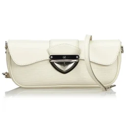 Louis Vuitton Vintage - Epi Pochette Montaigne Bag - White Ivory - Leather and Epi Leather Handbag - Luxury High Quality - Avvenice
