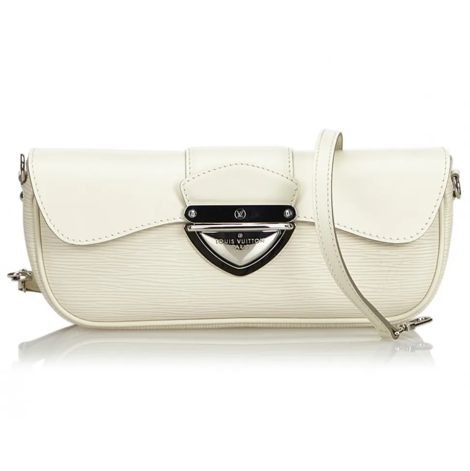 Louis Vuitton Vintage - Epi Pochette Montaigne Bag - White Ivory - Leather and Epi Leather Handbag - Luxury High Quality - Avvenice