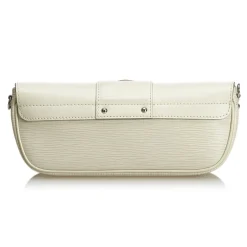 Louis Vuitton Vintage - Epi Pochette Montaigne Bag - White Ivory - Leather and Epi Leather Handbag - Luxury High Quality - Avvenice