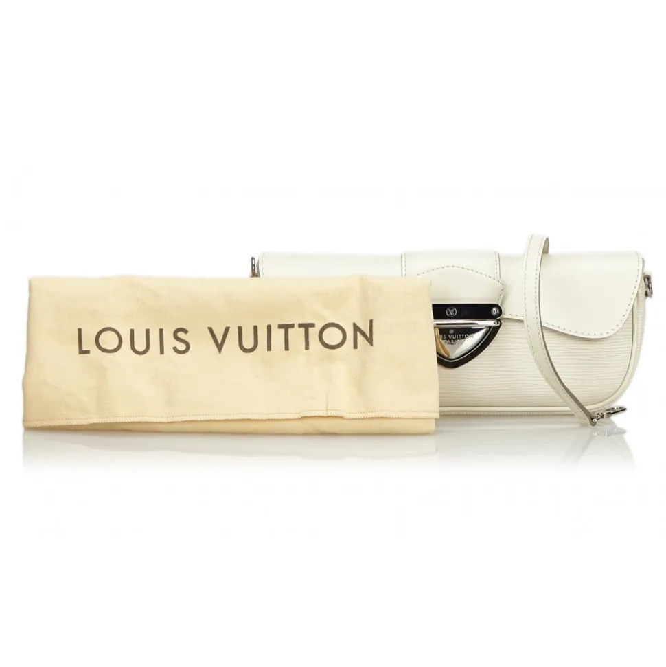 Louis Vuitton Vintage - Epi Pochette Montaigne Bag - White Ivory - Leather and Epi Leather Handbag - Luxury High Quality - Avvenice