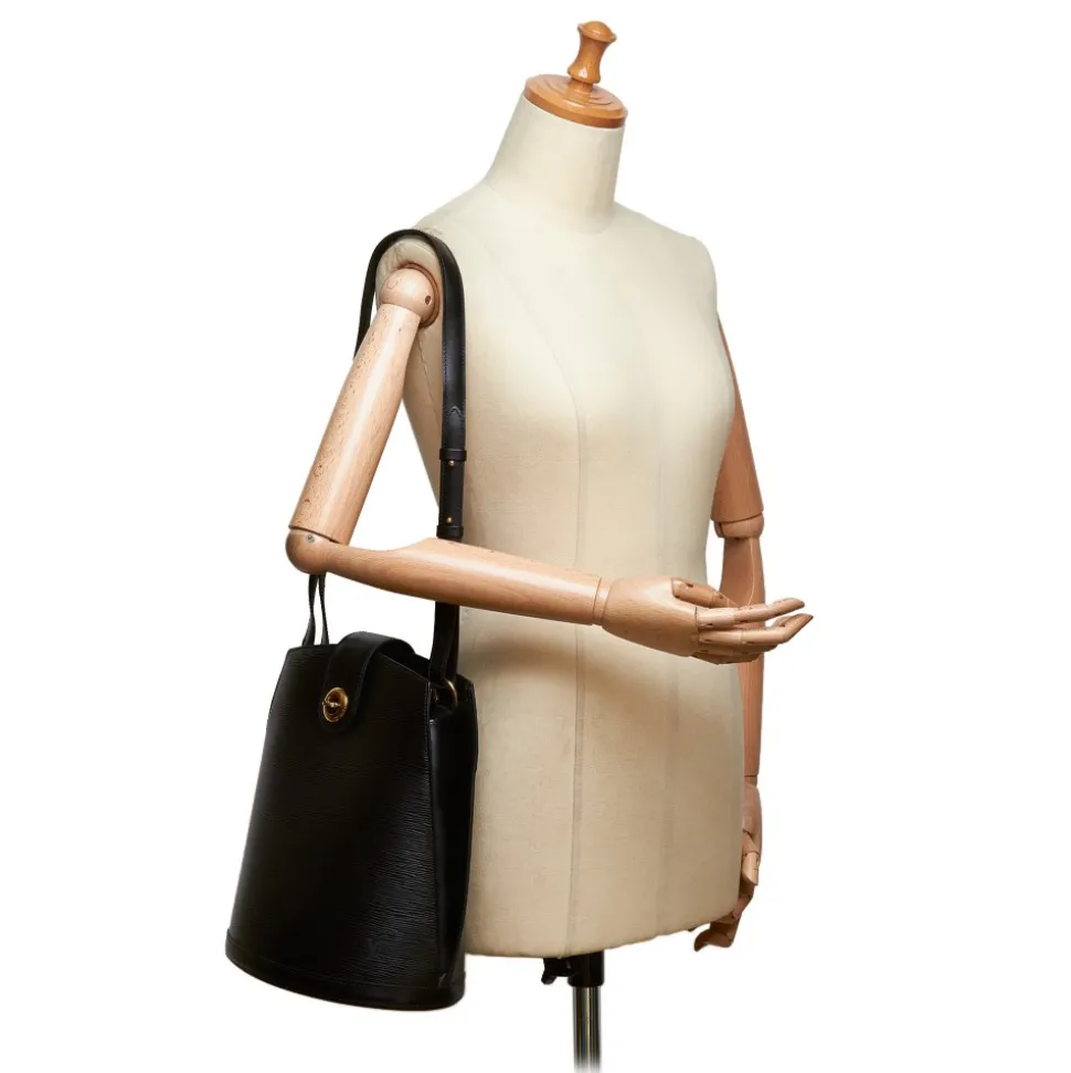 Louis Vuitton Vintage - Epi Cluny Bag - Black - Leather and Epi Leather Handbag - Luxury High Quality - Avvenice