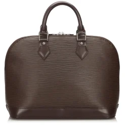 Louis Vuitton Vintage - Epi Alma PM Bag - Dark Brown - Leather and Epi Leather Handbag - Luxury High Quality - Avvenice