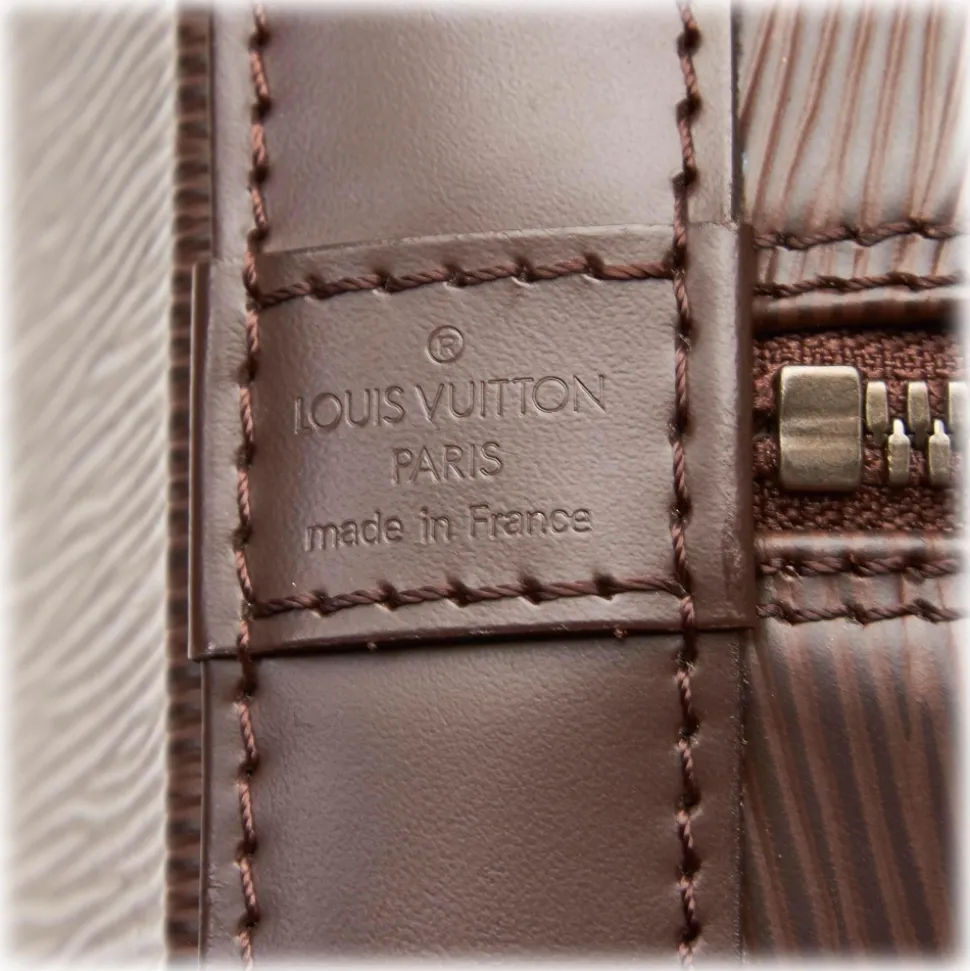 Louis Vuitton Vintage - Epi Alma PM Bag - Dark Brown - Leather and Epi Leather Handbag - Luxury High Quality - Avvenice