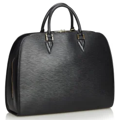 Louis Vuitton Vintage - Epi Sorbonne Bag - Black - Leather and Epi Leather Handbag - Luxury High Quality - Avvenice
