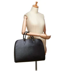 Louis Vuitton Vintage - Epi Sorbonne Bag - Black - Leather and Epi Leather Handbag - Luxury High Quality - Avvenice