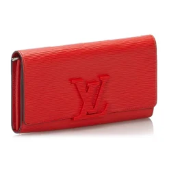 Louis Vuitton Vintage - Epi Louise Long Wallet - Red - Leather and Epi Leather Wallet - Luxury High Quality - Avvenice